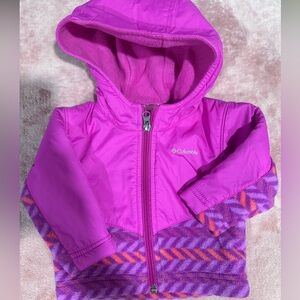 Columbia Fuchsia and Violet Hooded Jacket